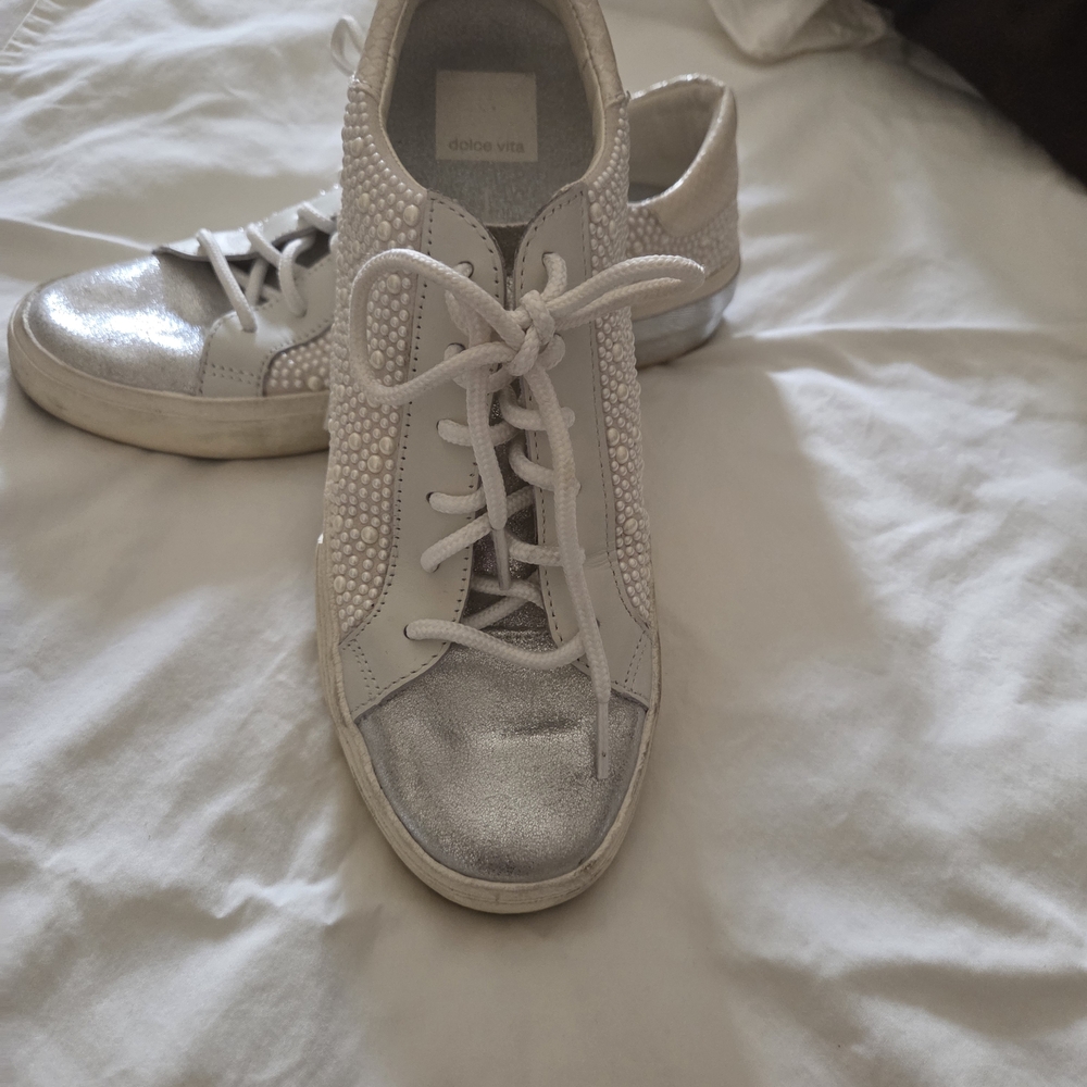 Dolce Vita Women's Silver Sneakers